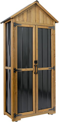 Wood & Metal Outdoor Storage Cabinet by Gowoodhut