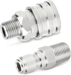 TAISHER 4PCS 304 Stainless Steel Pressure Washer Adapter Kit, Quick Connect - Image 6