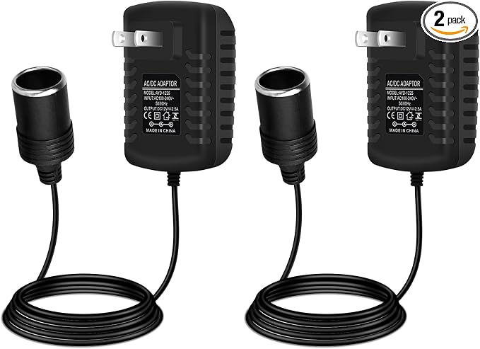 inShareplus 12V 2.5A 30W AC to DC Converter, 12 Volt Car Cigarette Lighter by inShareplus