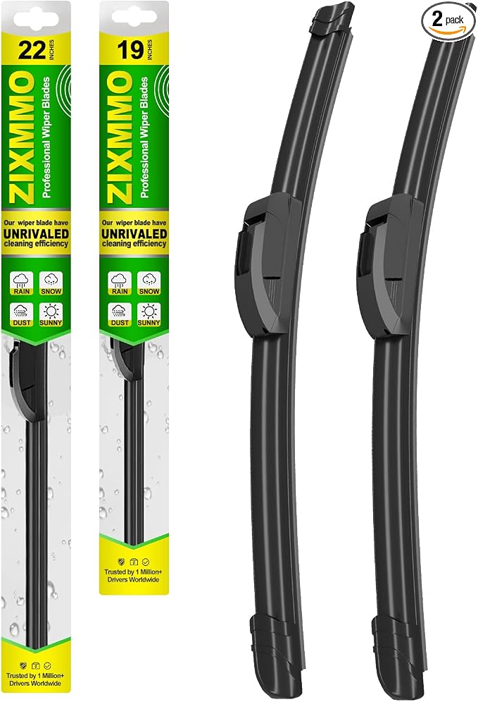OEM Quality 22in + 19in Premium All-Season Windshield Wiper Blades by ZIXMMOFactoryWiperBlade