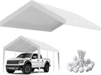 10'x20' Canopy Replacement Cover, Beefull Carport Replacement Canopy by Beefull