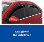 4pc Sun Rain Guards Window Visor Wind Deflector Compatible - Image 7