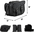 Synthetic Leather Motorcycle Luggage Bag - Image 6