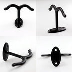 10 Pcs Zinc Alloy Ceiling Double Hook Cabinet Wardrobe Coat Towel Hat Hook - Image 4