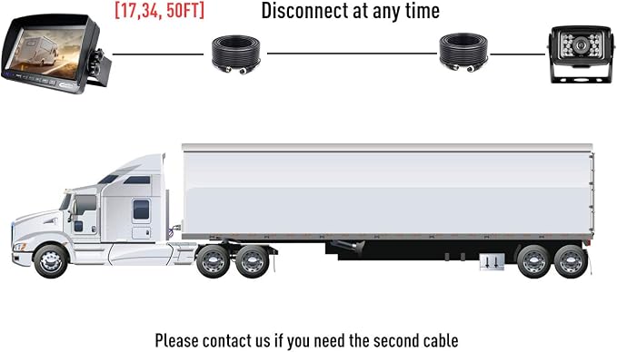 HD Wired Backup Camera System Kit, Sharp CCD Chip, 100% Not Wash Up, IP69 - Image 4