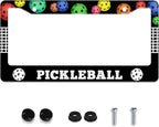 Personalized License Plate Frame Pickleball Stainless Steel Accessory Colored by Invincibleframe