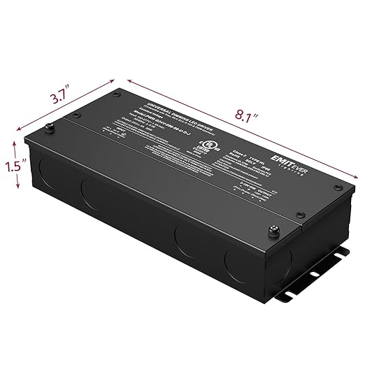 EMITEVER Dimmable Led Driver, 2 Packs 96W AC 110V-277V to DC 24V Transformer - Image 3