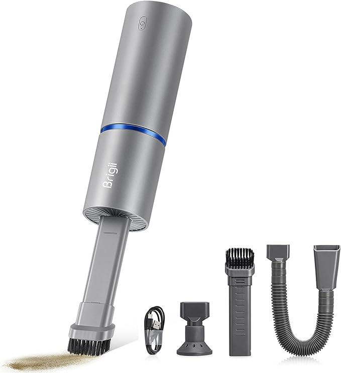 Brigii Mini Handheld Vacuum Cordless, 3 in 1-Car Vacuum & Air Duster & Hand Pump by Brigii