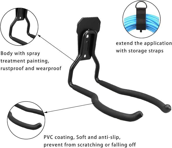JuforminWeedeater Hanger, String Trimmer Hanger, Weed Eater Rack, Garage Wall - Image 4