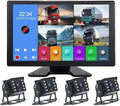 4K RV Backup Camera System, 10.1" Quad Split Touchscreen Monitor by PANASEN
