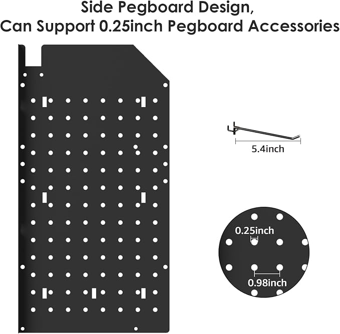 CCCEI Black Large Tools Organizer Wall Mount Charging Station, 39 Inch Long - Image 6
