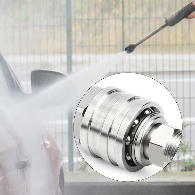 TAISHER 4PCS 304 Stainless Steel Pressure Washer Adapter Kit, Quick Connect - Image 7