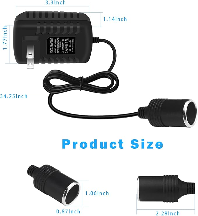inShareplus 12V 3A 36W AC to DC Converter - Image 6