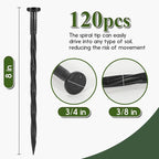 Landscape Edging Stakes, Spiral Nylon Anchoring Spikes - Image 4