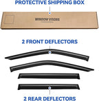 Window Visors Rain Guards for 2018-2024 Ford Expedition, Out-Channel Window - Image 6