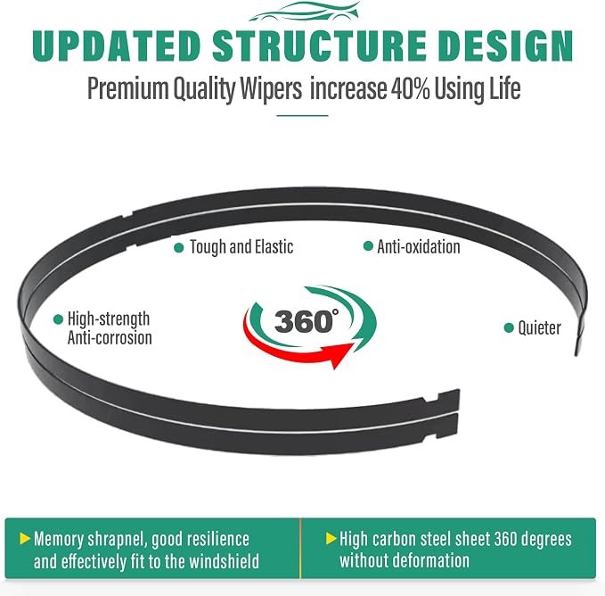 26" 16" 10" Windshield Wiper Blades Replacement - Image 6