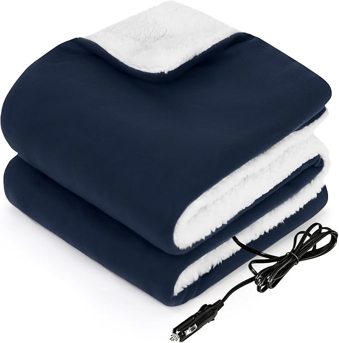 Sealy 12-Volt Heated Car Blanket, Portable Electric Blanket by Sealy