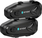Q4 Motorcycle Bluetooth Communication System Headset Intercom, 4 Riders 1500m by Unknown