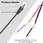 2PCS RJ11 Replacement Mirror Wire Power Cord - Image 3