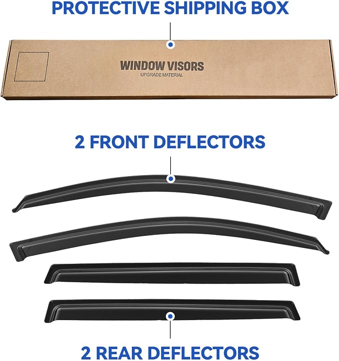 Window Visors Rain Guards Shield - Image 5