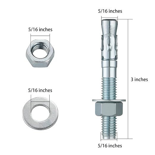 5/16x3" 30Pcs Inch Standard Fasteners - Image 2