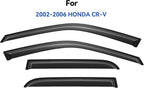 Window Visors Rain Guards for 2002 2003 2004 2005 2006 Honda CRV, Out-Channel - Image 2