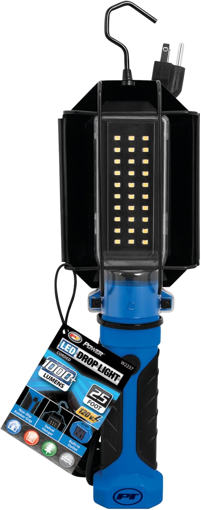 Performance Tool W2237 25' 18GA 1, 000 lumen 120V LED Drop Light - Image 9