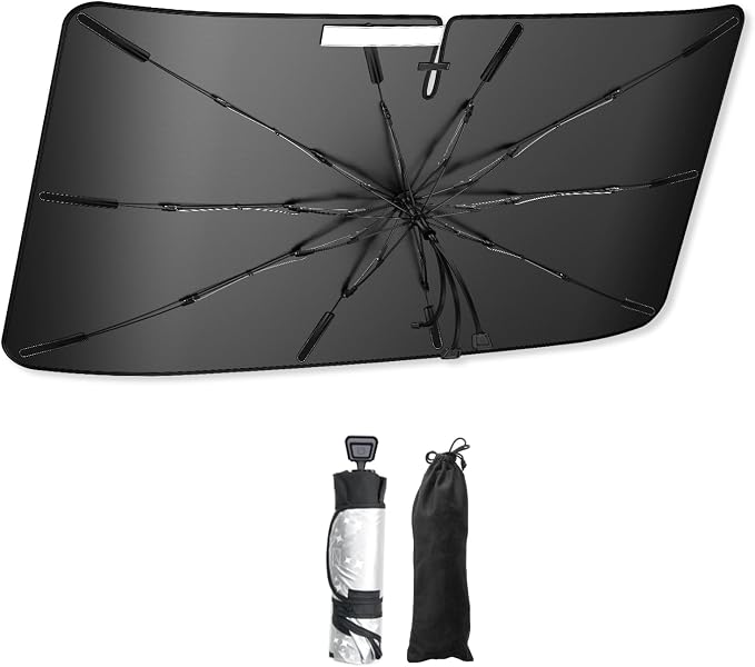 SXCY for 2019-2023 2024 2025 Toyota RAV4 Windshield Umbrella Sunshade for 2024 - Image 9