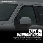 Auto Dynasty Set of 2 Carbon Fiber Pattern Window Visors Compatible - Image 3