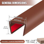 Rubber Edge Trim, Flexible Edge Banding, 5/8" U Channel Furniture Edge Protector - Image 2