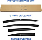 Window Visors Rain Guards for 2012 2013 2014 2015 Honda Civic, Out-Channel - Image 5