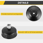 15PCS Oil Filter Cap Wrench Tool | Universal Oil Filter Socket Wrench Set 3/8 - Image 4