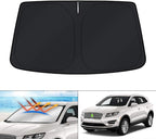 KUST 링컨 MKC SUV 2015 2016 2017 2018 2019용 윈드실드 햇빛 가리개 햇빛 가리개 창문 선바이저 프로텍터 접이식 by KUST