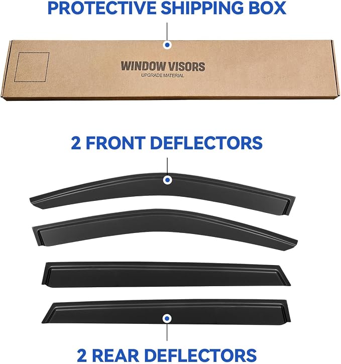 Window Visors Rain Guards Shield - Image 5
