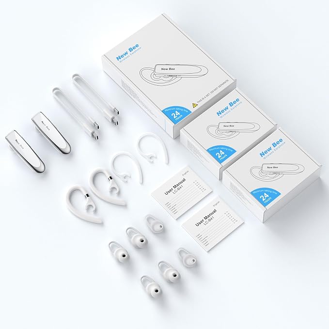New bee Bluetooth Earpiece V5.0 Wireless Handsfree Headset 24 Hrs Driving 60 - Image 7