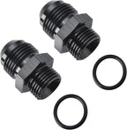 10AN Male Flare to 8AN ORB O-ring Boss Fuel Pump Rail Adapter Fitting Aluminum - Image 4