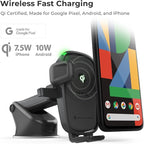 iOttie Car Charger Easy One Touch Wireless 2 Qi Charging Dashboard Phone Mount - Image 3