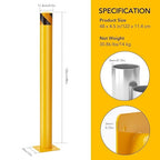Safety Bollard, 4 Packs 48 Inch Metal Safety Bollard Post - Image 2