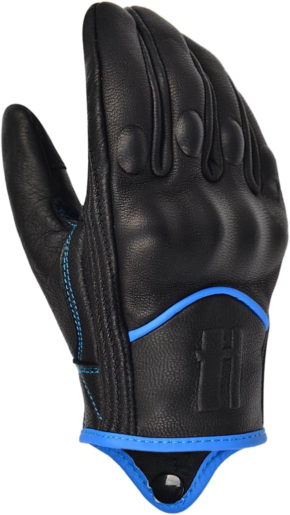Harssidanzar Women's Motorcycle Gloves, Leather Motorcycle Gloves, Motorbike - Image 4