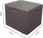 Premium Pro Edition 35 Gallon Lockable Resin Deck Box, Waterproof & - Image 2