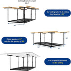 Heavy-Duty 3x8 Overhead Garage Storage Rack - Image 3