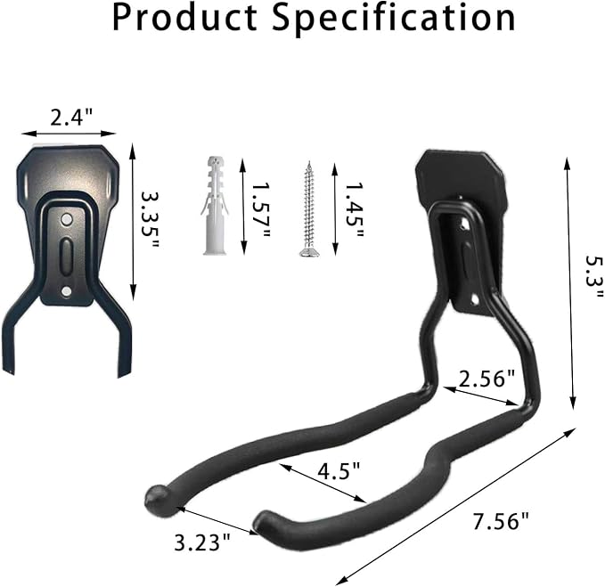 JuforminWeedeater Hanger, String Trimmer Hanger, Weed Eater Rack, Garage Wall - Image 2