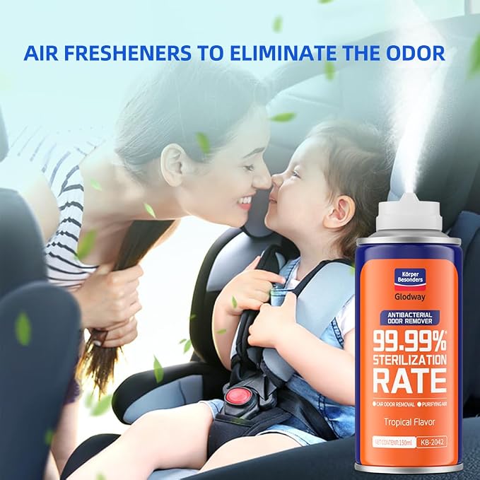 Glodway Whole Car Air Refresher, Odor Eliminator Remover Spray - Image 2