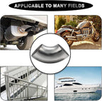 Cotonake OD 5 Inch 90 Degree SS304 Stainless Steel Bend Tube Exhaust Elbow Pipe - Image 6
