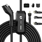 Level 1 EV Charger, 16A 110V 240V Portable EV Charger by EGevgoer
