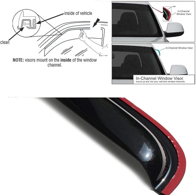 in Channel Window Visor Compatible - Image 5