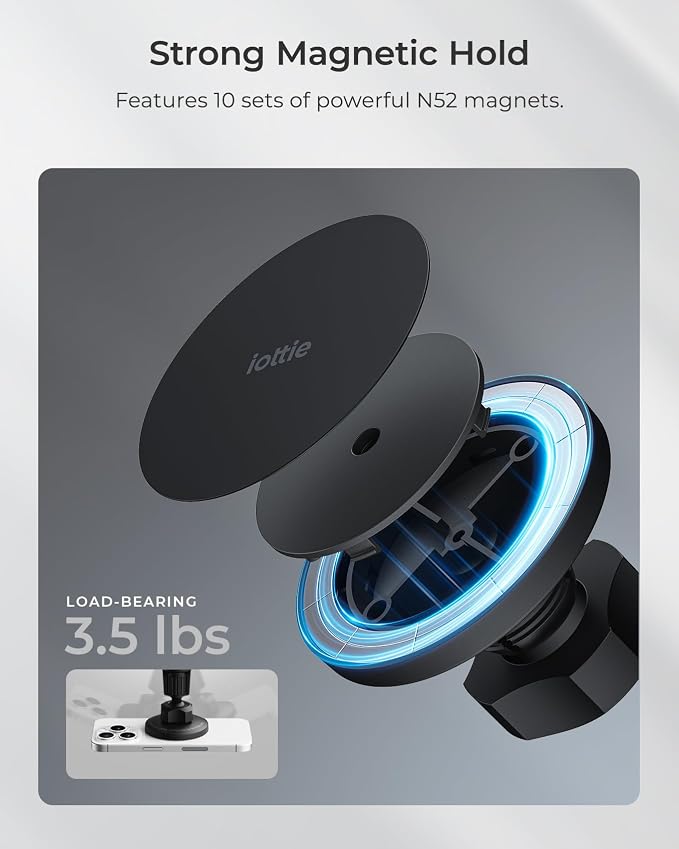 iOttie iTap 3 Magnetic Air Vent Car Mount Phone Holder - Image 2