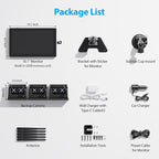 3 Magnetic Solar Wireless Backup Camera HD1080P Loop Recording 10.1 Inch - Image 8