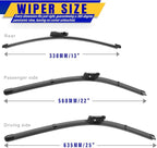 3 wipers Replacement for 2018-2021 2022 Volkswagen Vw Tiguan, Windshield Wiper - Image 2