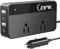 BMK 200W Car Power Inverter DC 12V to 110V AC Car Inverter 4 USB Ports Charger by BMKBLUEMICKEY